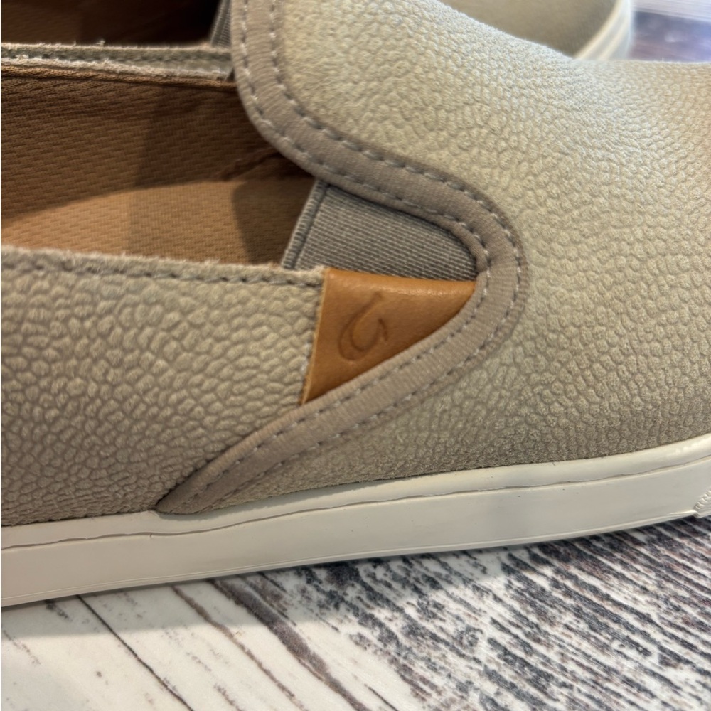 Olukai Pehuea clay leather sneakers. Women’s Sz 9.5. - Picture 5 of 8